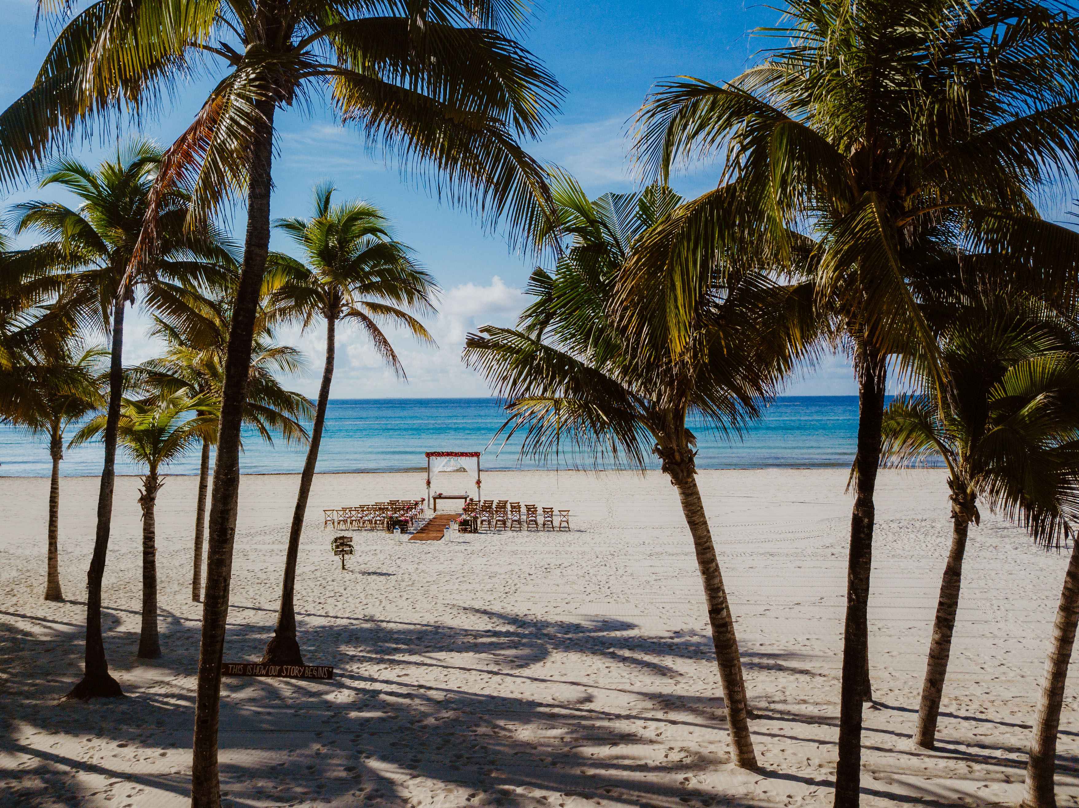 Sandos Playacar beach wedding