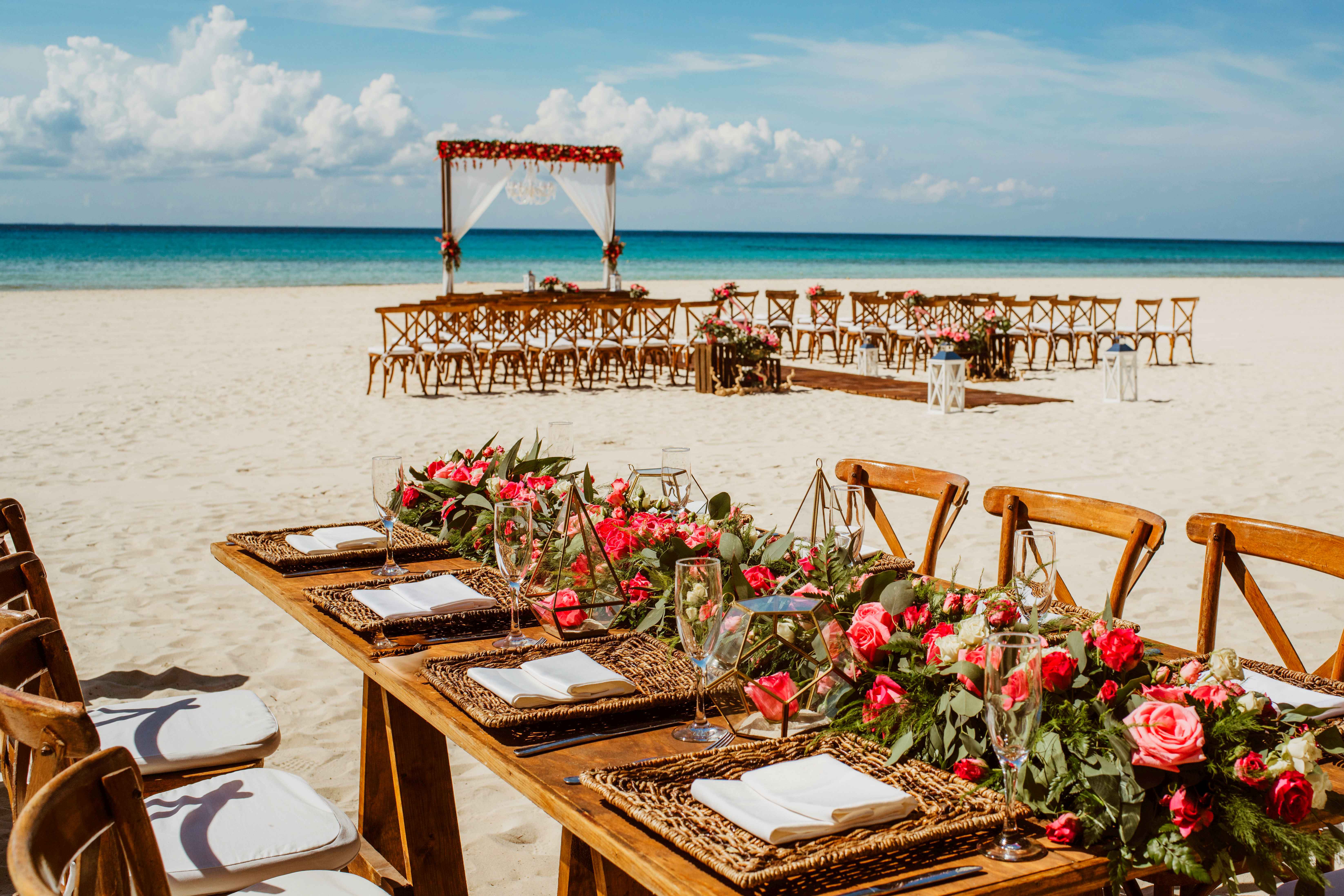Sandos Playacar Beach Wedding