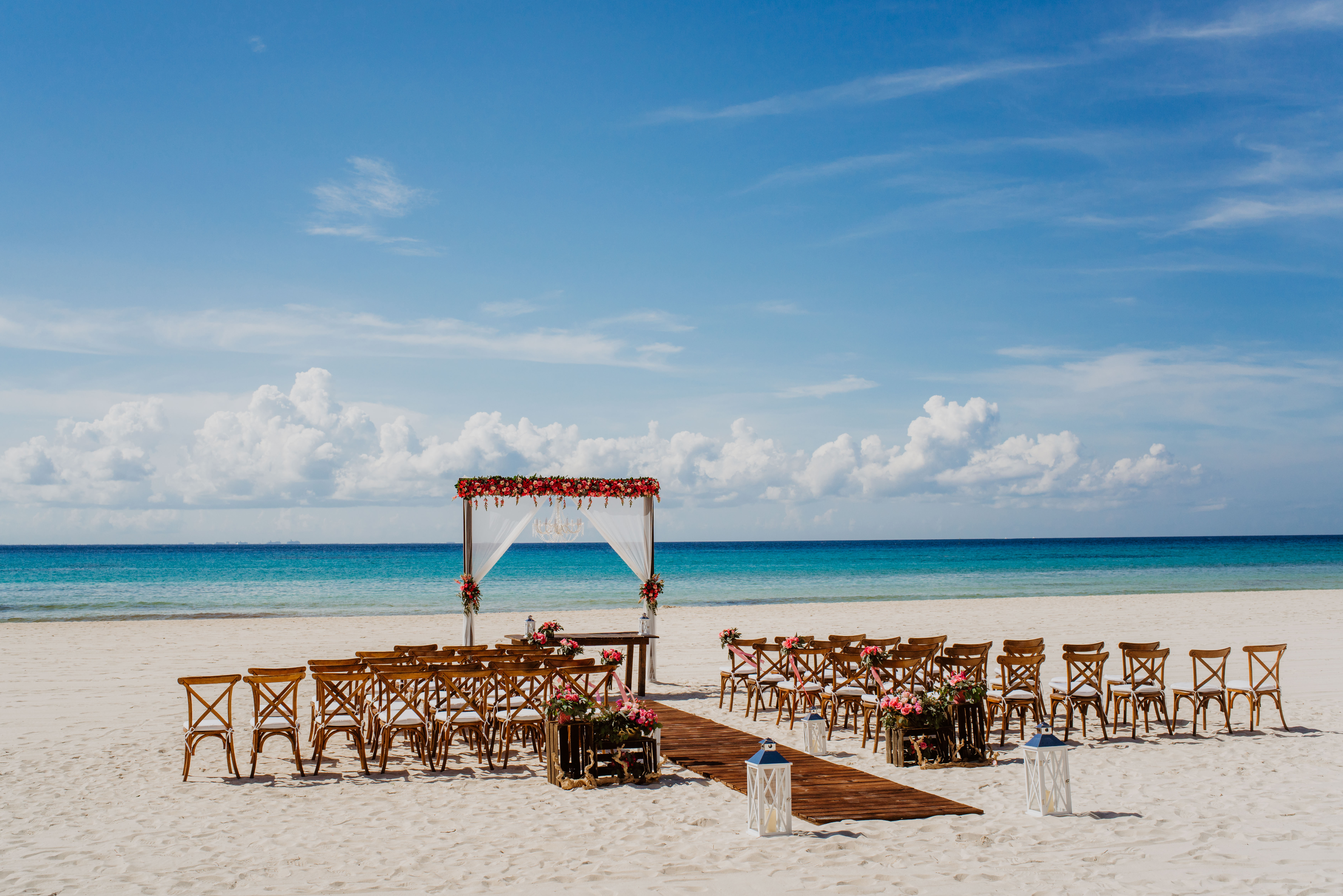 Sandos Playacar Beach Wedding