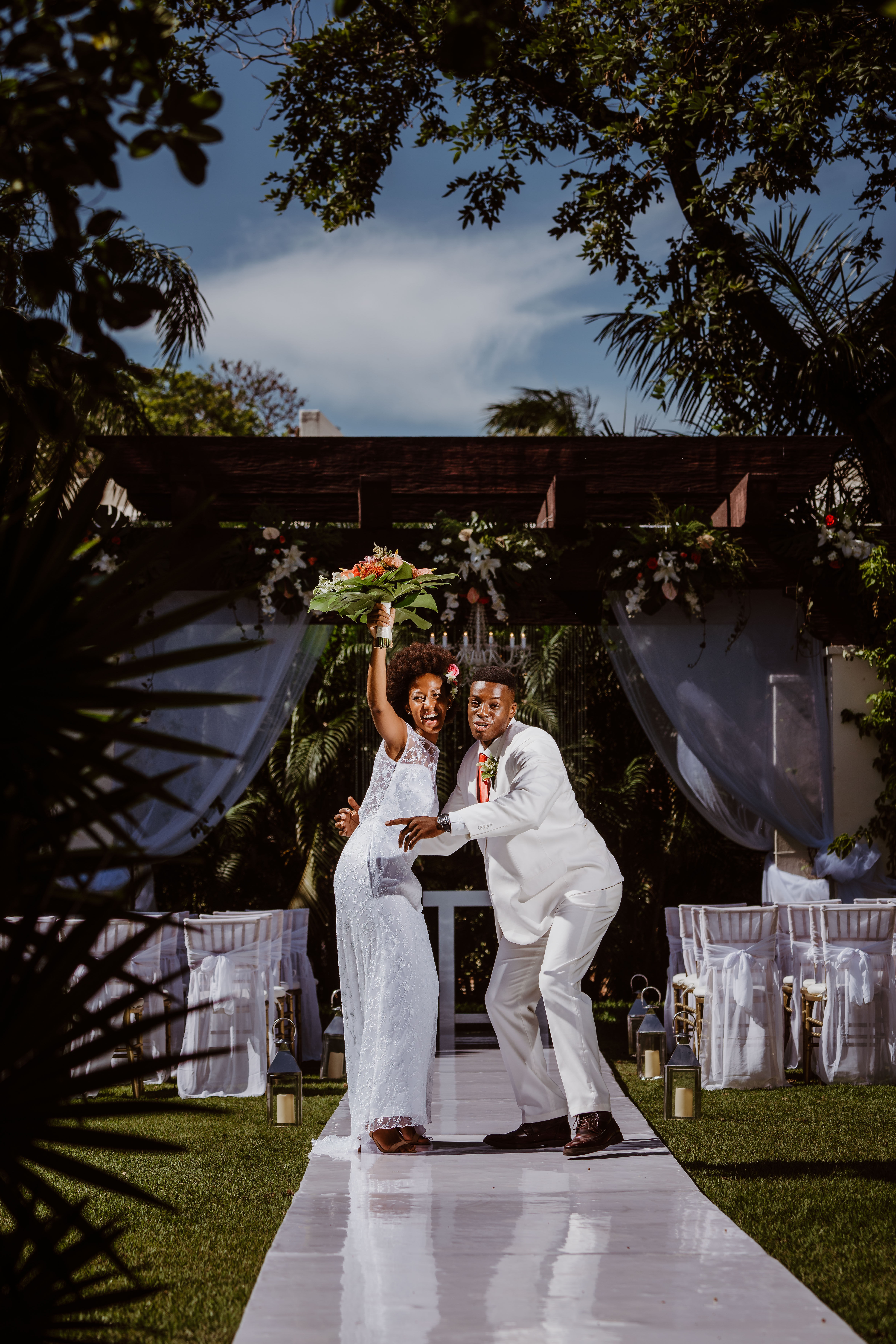 Sandos Playacar Garden Wedding