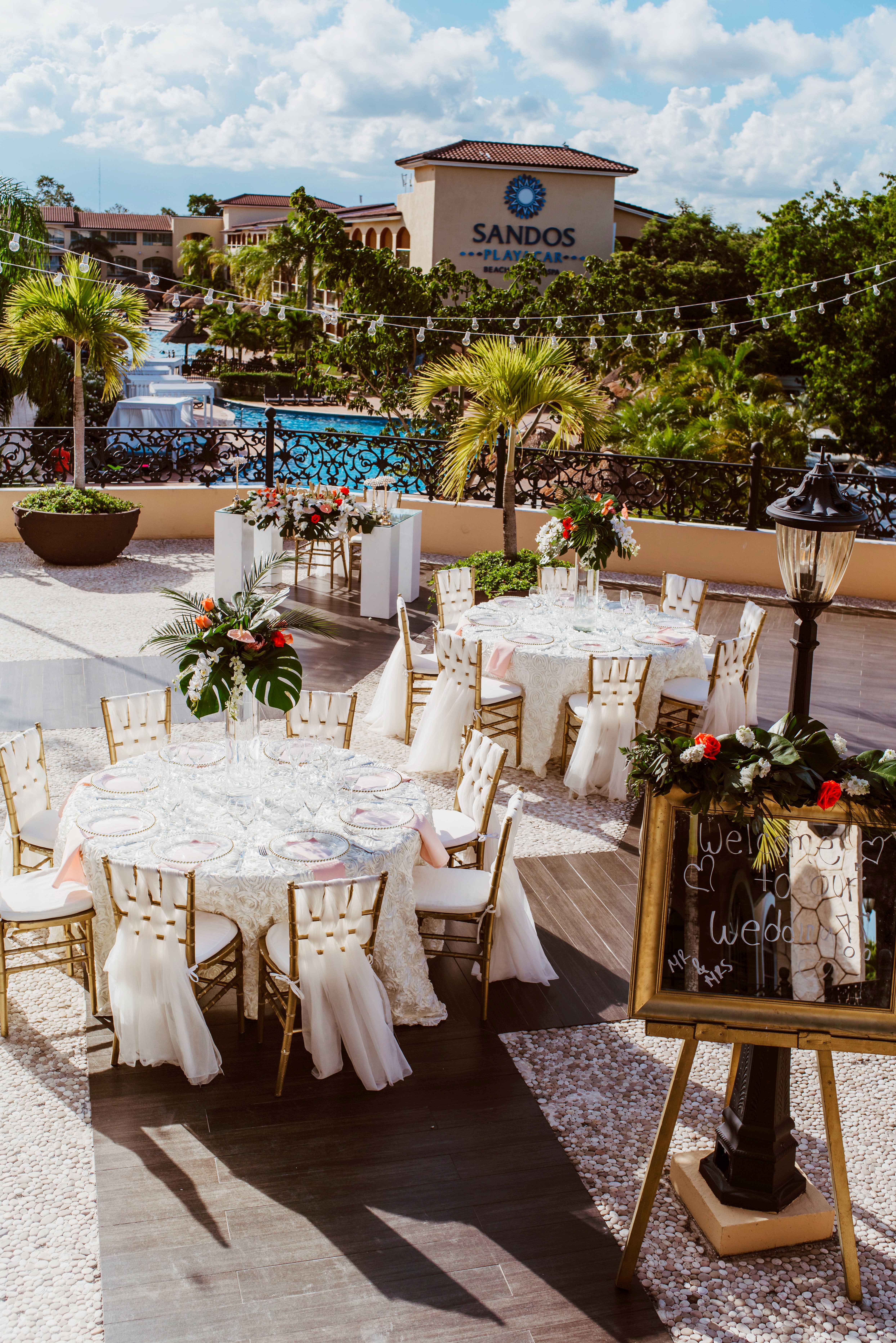 Sandos playacar Terrace Wedding