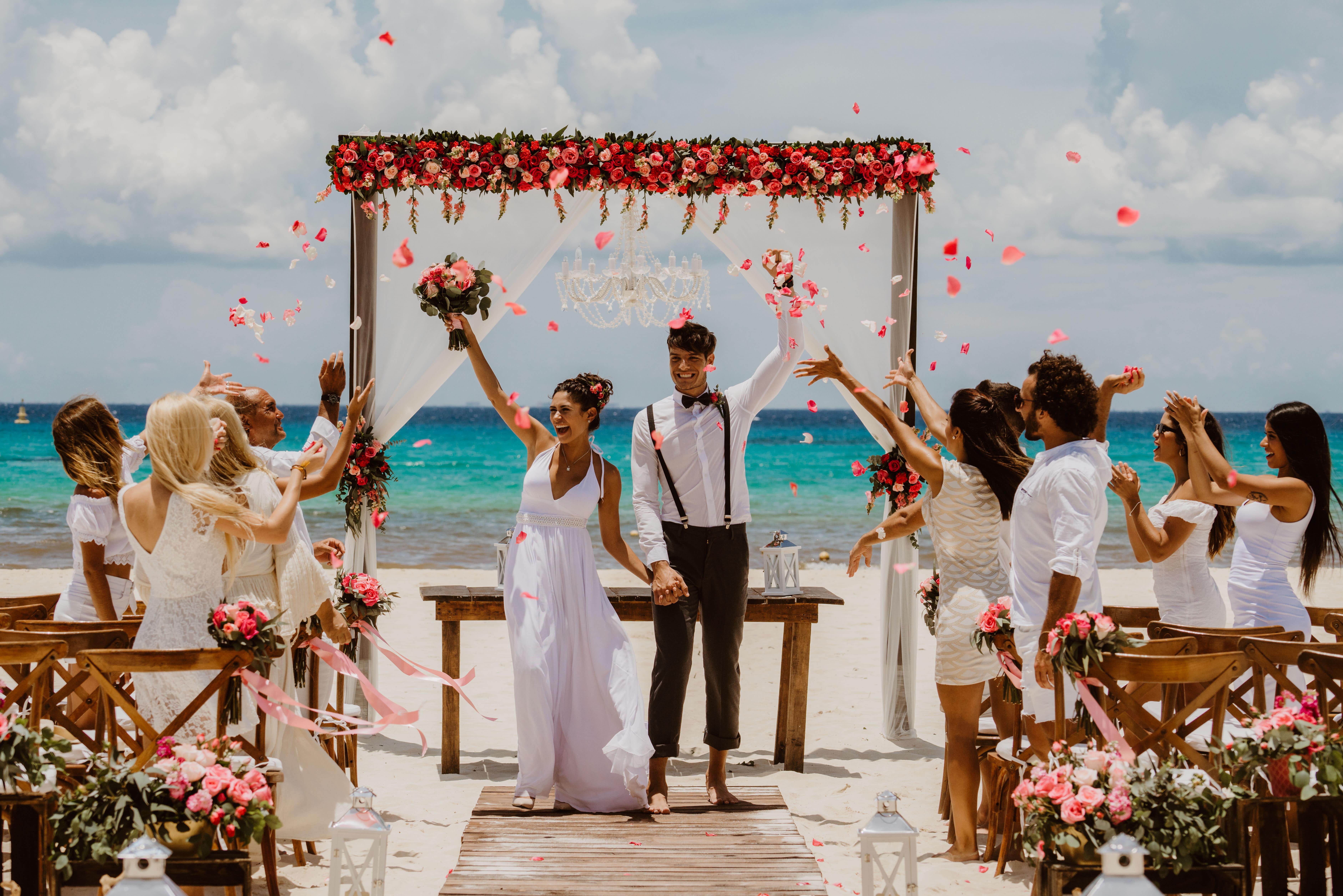 Beach Wedding Playacar 4