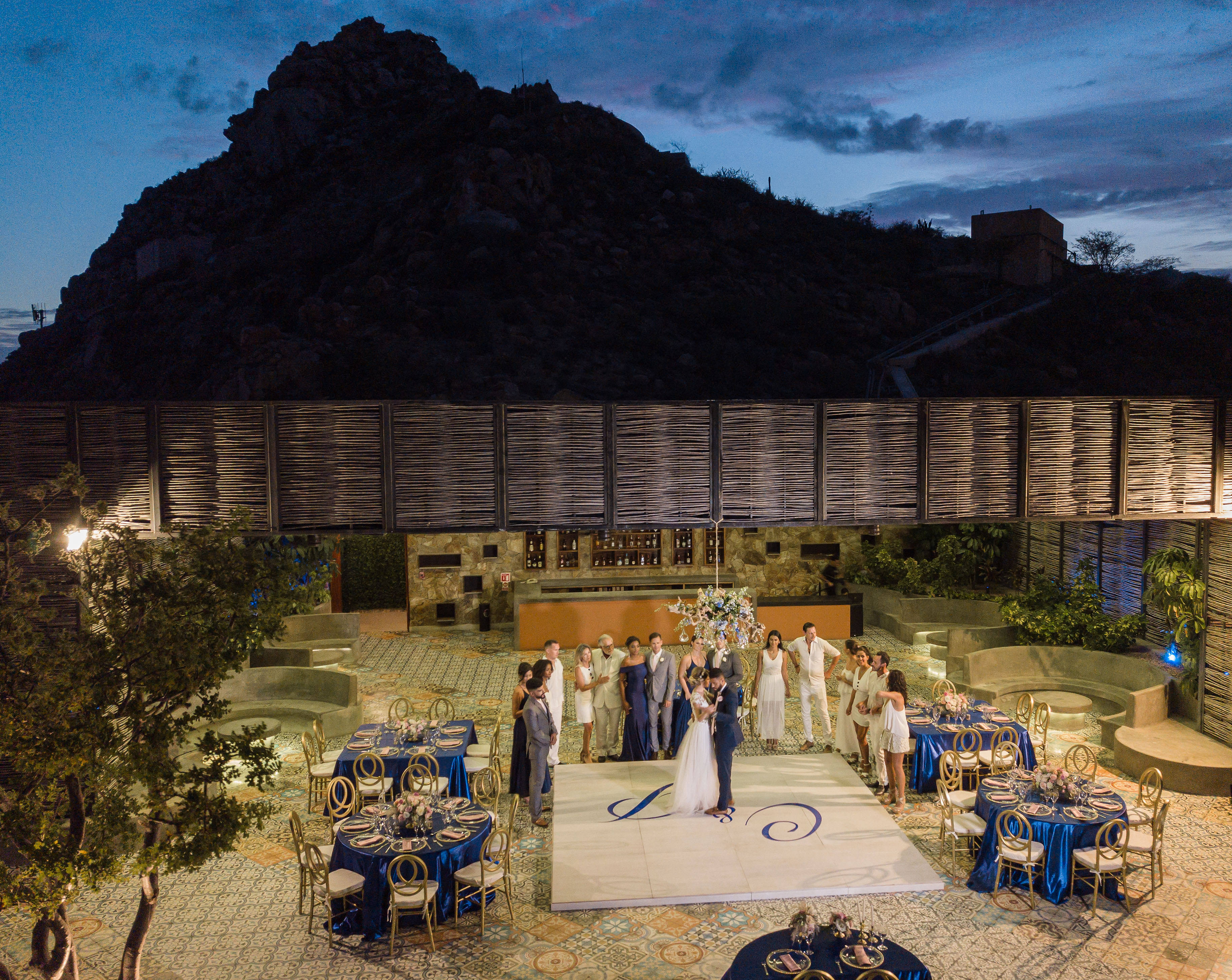 Mountain Top Terrace Wedding Sandos Finisterra_2
