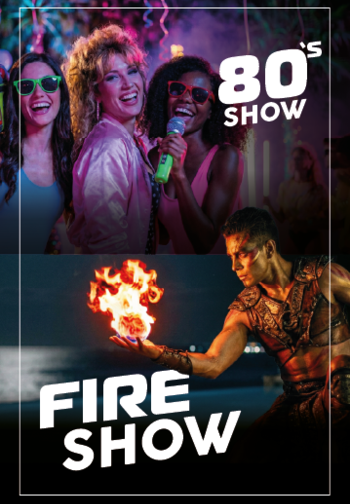 80'S & FIRE SHOW - SANDOS CANCUN
