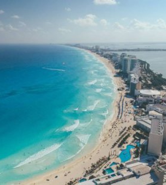 Cancun aerial