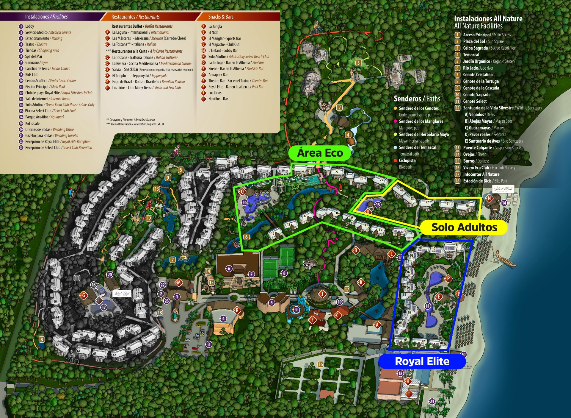 Mapa Sandos Caracol Restructuración 2021