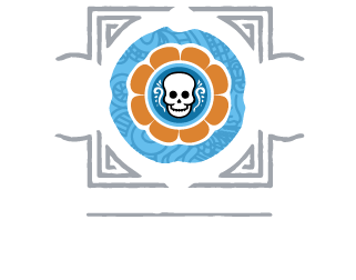 dia de muertos sandos caracol logo eng
