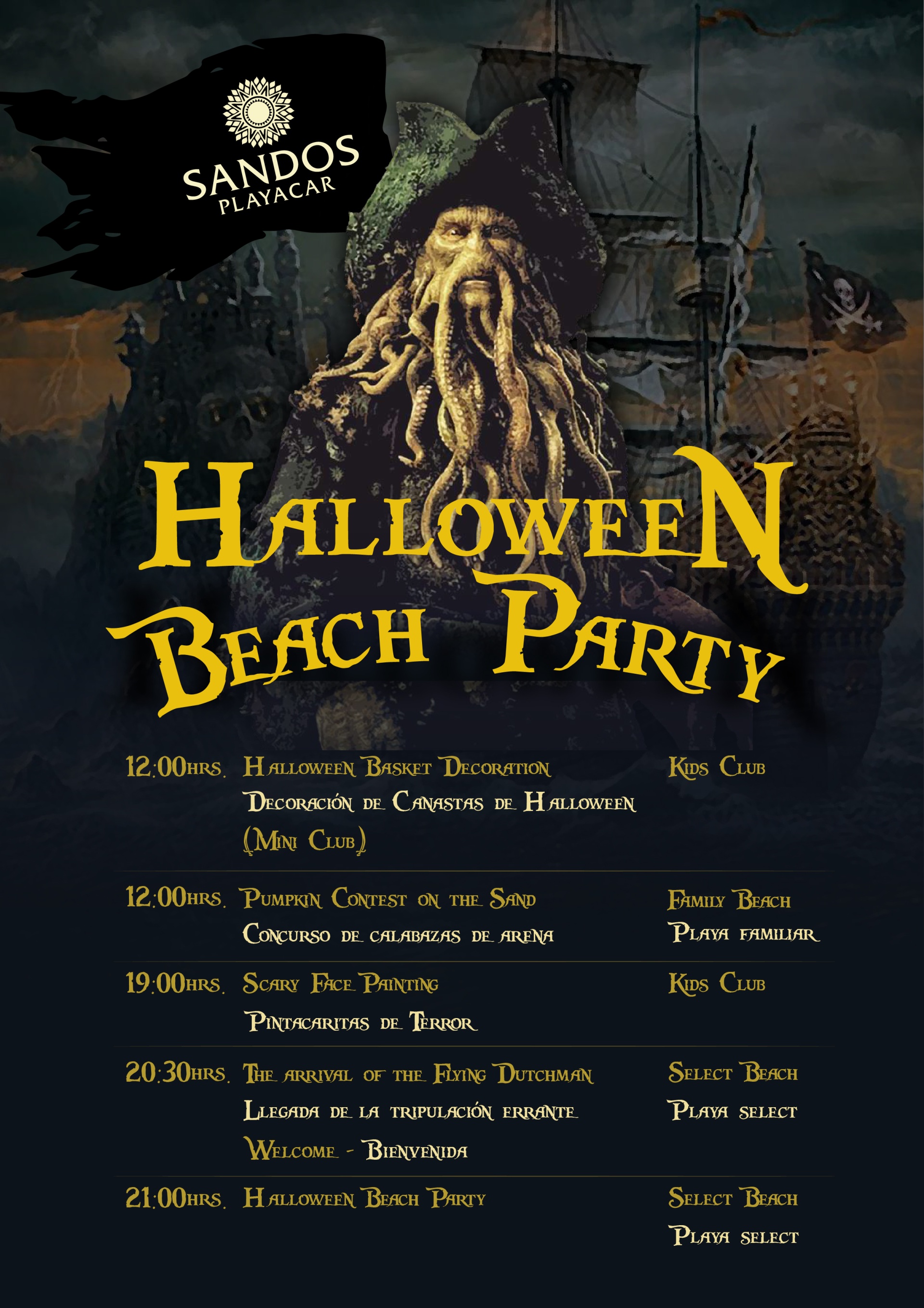 halloween program sandos playacar