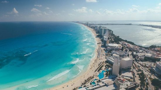 Cancun aerial