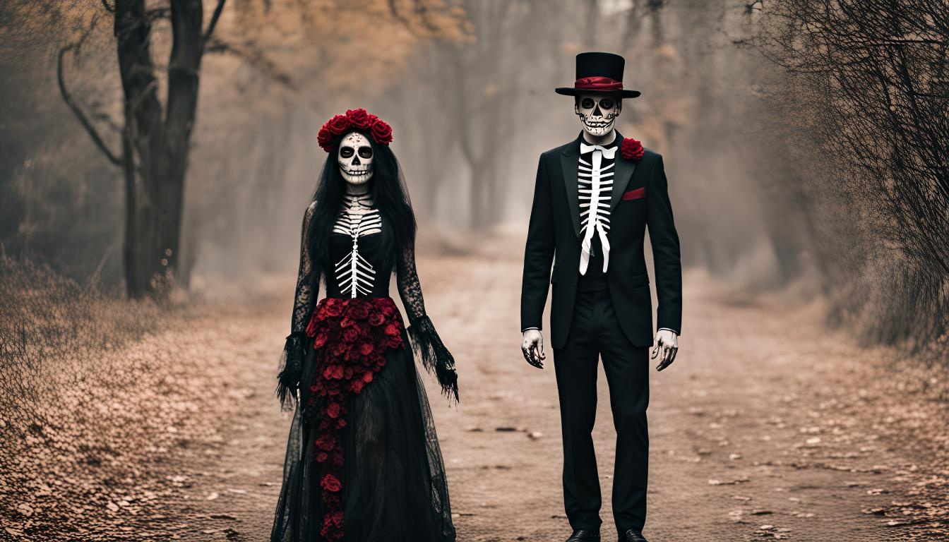 Day of the dead couple