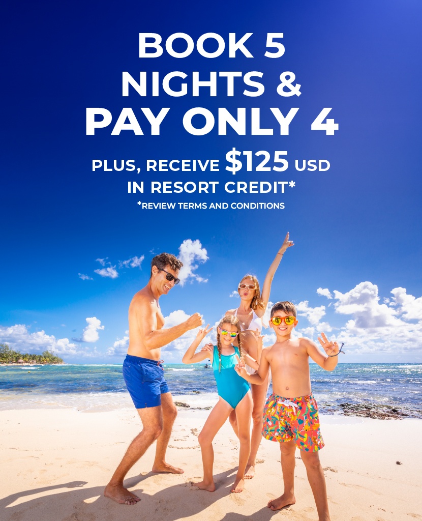 BOOK 5 NIGHTS & PAY ONLY 4 AT SANDOS CARACOL ECO RESORT